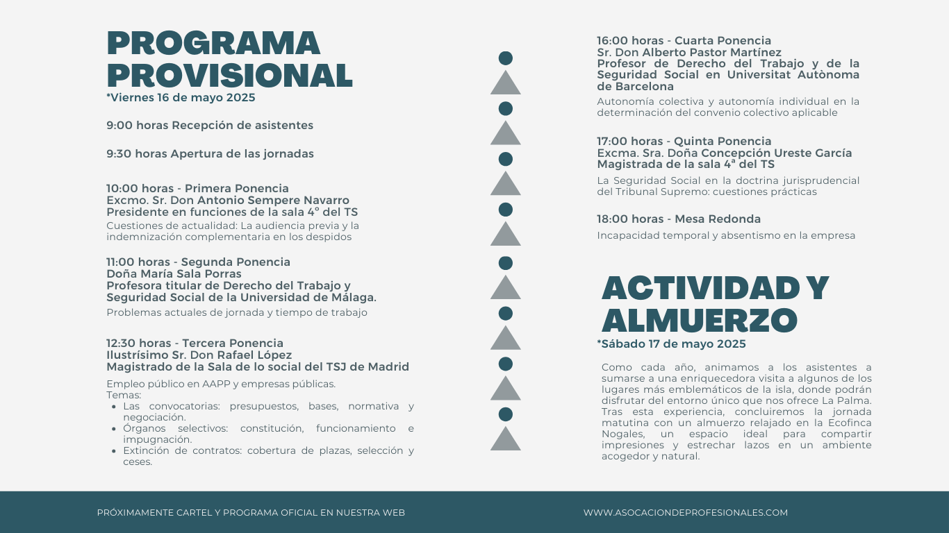 VIII Jornadas Laborales de La Palma. Explorando los desafíos y soluciones del mundo laboral actual